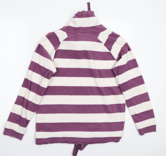 Store Twenty One Womens White Striped  Pullover Jumper Size 10