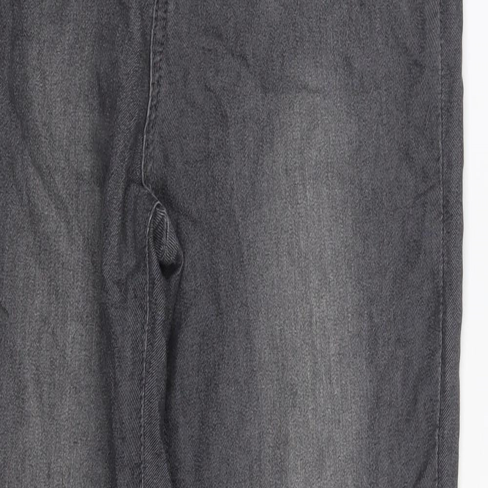 PRETTYLITTLETHING Womens Grey  Denim Jegging Jeans Size 10 L27 in