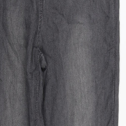 PRETTYLITTLETHING Womens Grey  Denim Jegging Jeans Size 10 L27 in