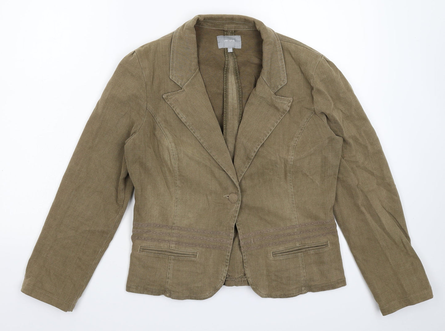 Womens UK Size 12 Per Una Beige Jacket