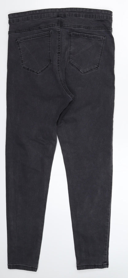 Denim & Co. Womens Grey  Denim Jegging Jeans Size 16 L27 in