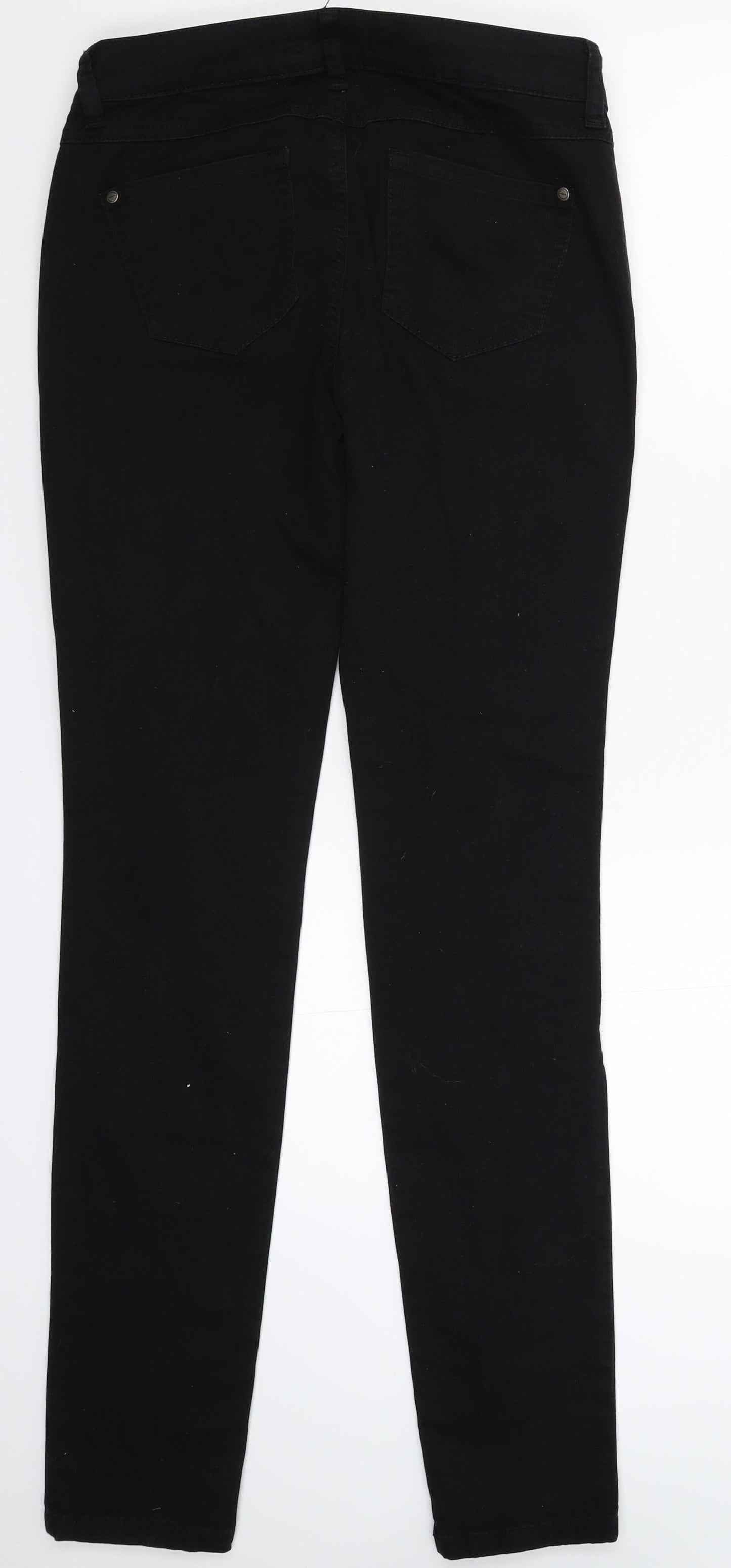 Melrose Womens Black  Denim Skinny Jeans Size 10 L32 in
