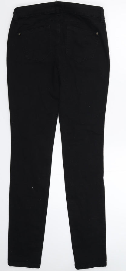 Melrose Womens Black  Denim Skinny Jeans Size 10 L32 in