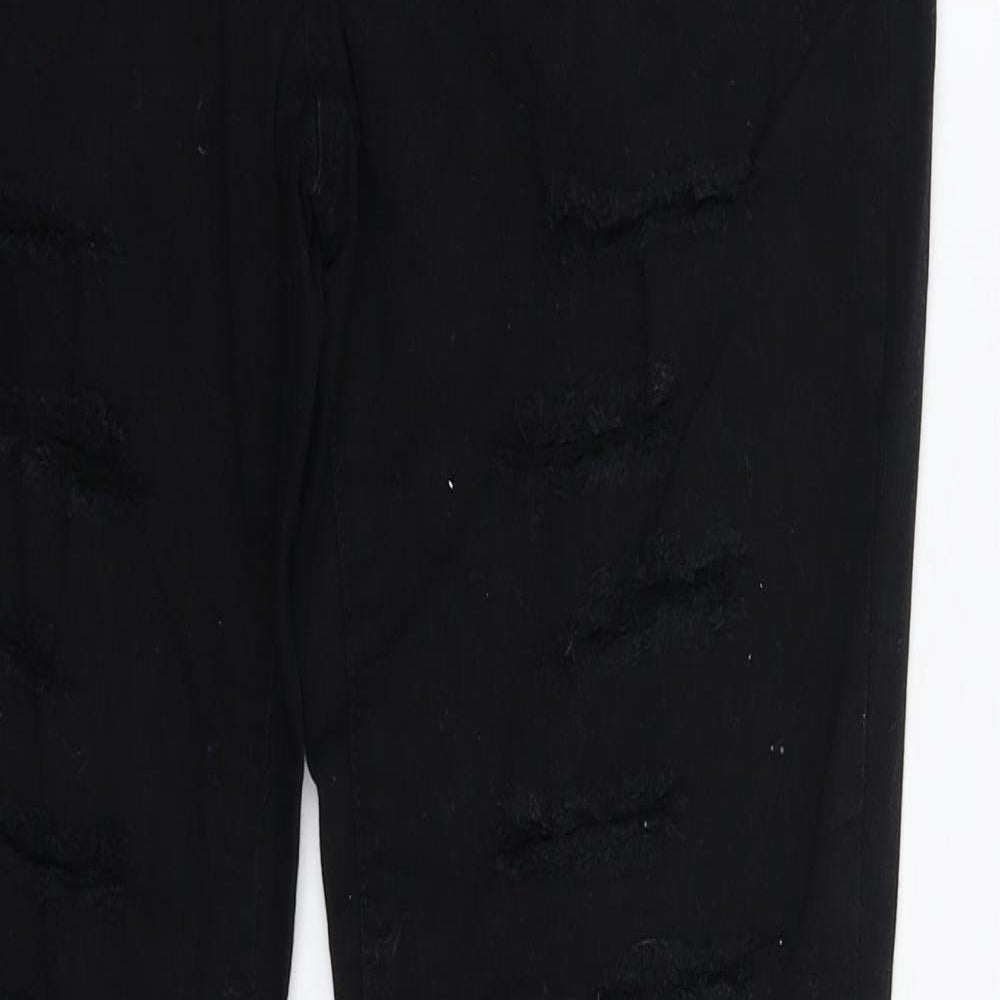 Melrose Womens Black  Denim Skinny Jeans Size 10 L32 in