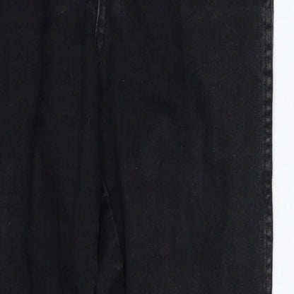 H&M Womens Black  Denim Skinny Jeans Size 26 in L28 in