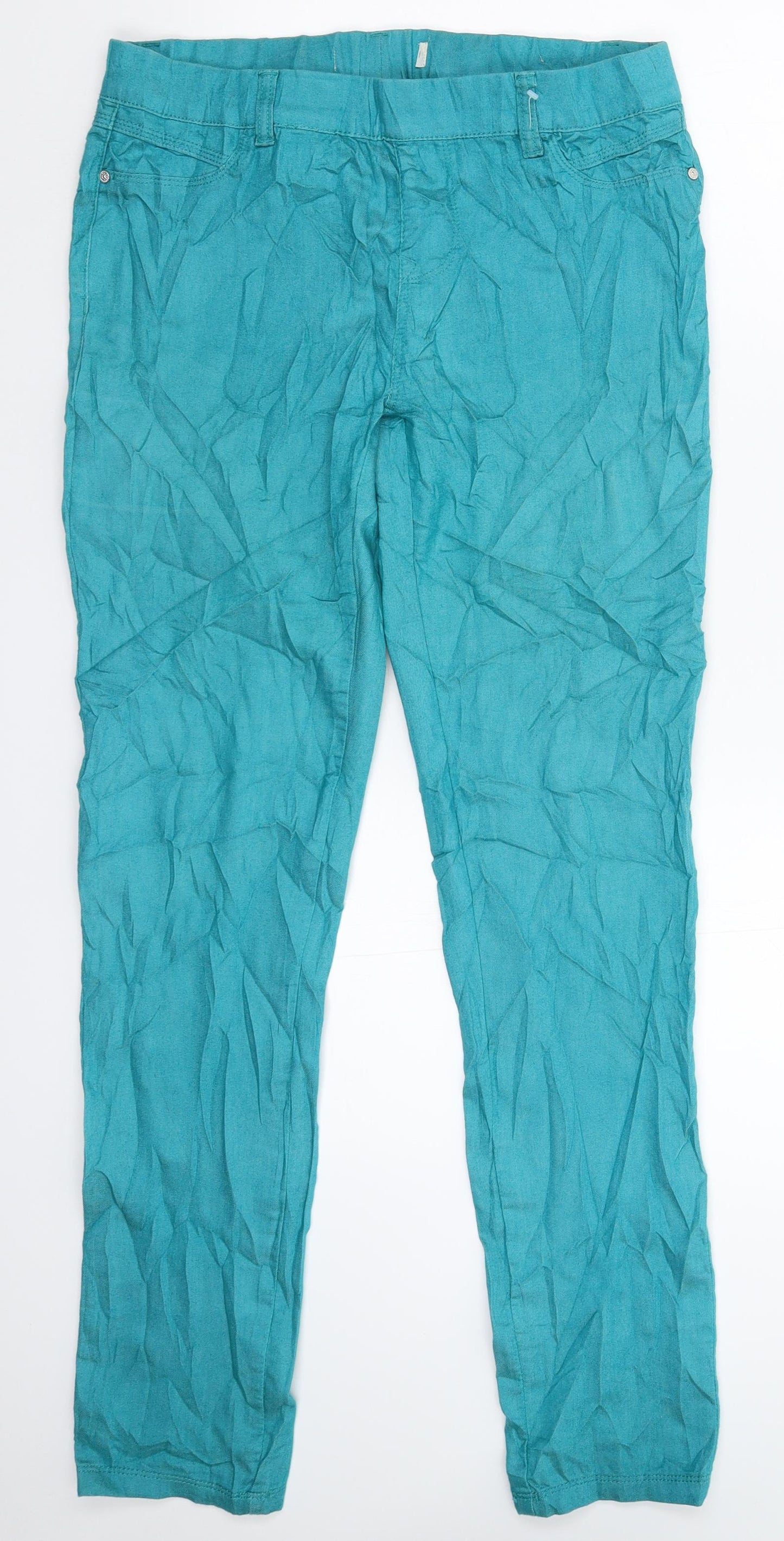 Womens UK Size 32 in Preworn Extra-Slim Fit Jegging Green Jeans