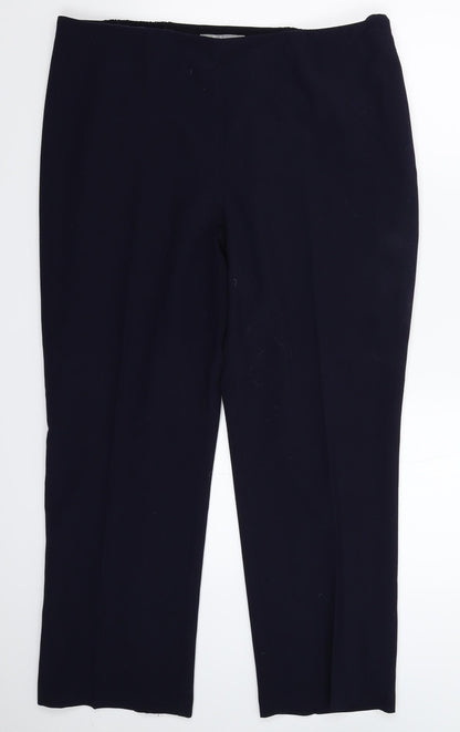 Womens UK Size 36 in Marks and Spencer Regular Fit Dress Pants Blue Trousers