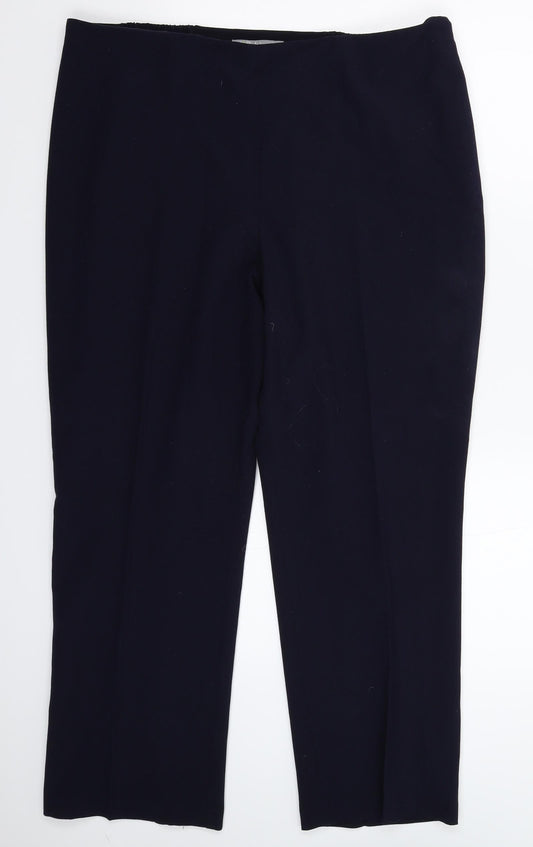 Womens UK Size 36 in Marks and Spencer Regular Fit Dress Pants Blue Trousers