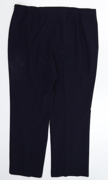 Womens UK Size 36 in Marks and Spencer Regular Fit Dress Pants Blue Trousers