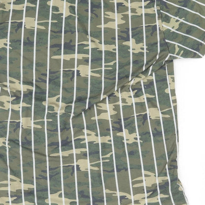 Primark Boys Green Striped  Basic T-Shirt Size 9-10 Years