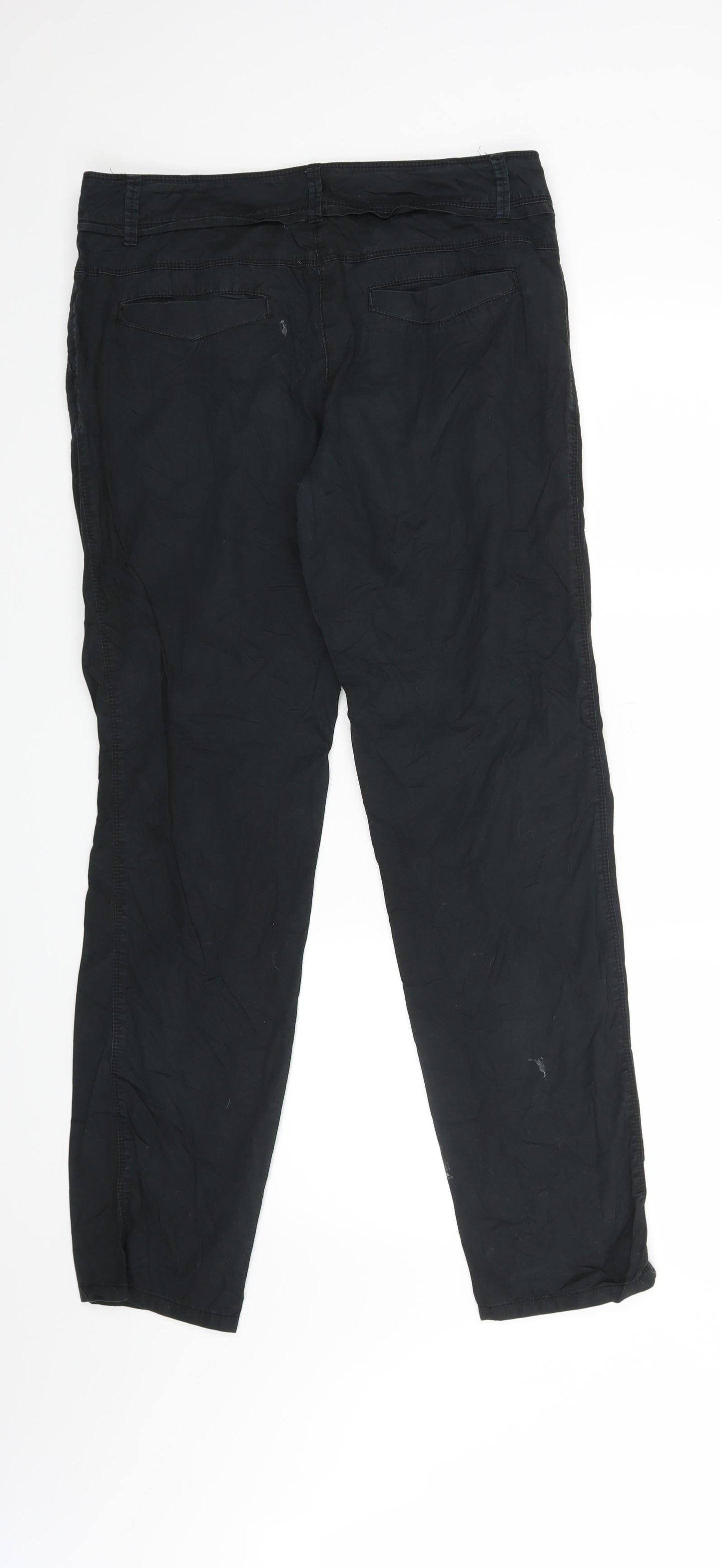 Womens UK Size 33 in Promod Regular Fit  Black Trousers