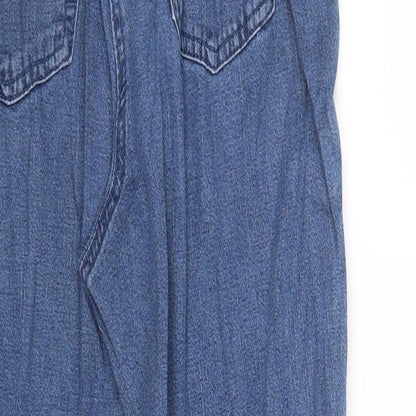 Being casual Womens Blue  Denim Straight Jeans Size 14 L25 in