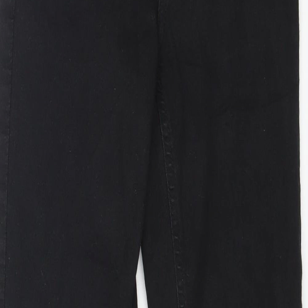 Womens UK Size 4 Sinsay Regular Fit Skinny Black Jeans