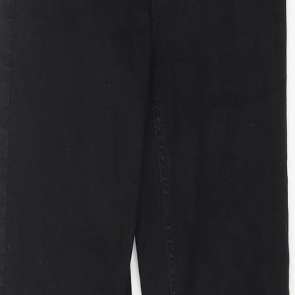 Womens UK Size 4 Sinsay Regular Fit Skinny Black Jeans