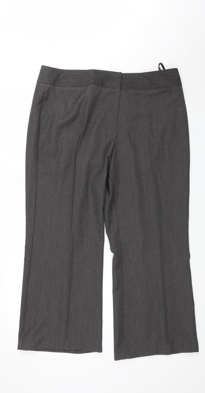 BM Womens Grey   Trousers  Size 18 L26 in