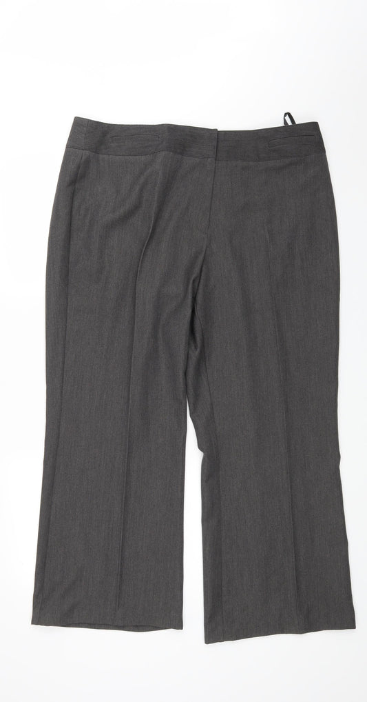 BM Womens Grey   Trousers  Size 18 L26 in