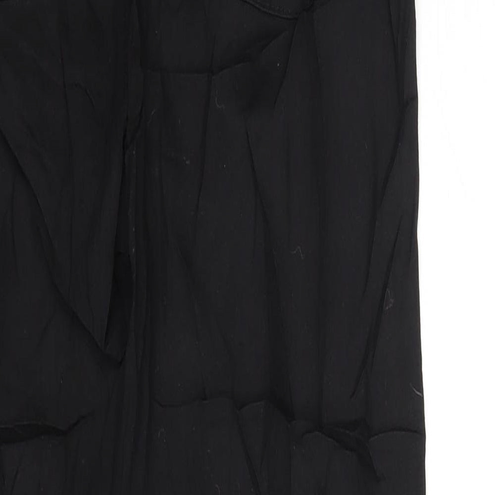 PRETTYLITTLETHING Womens Black  Denim Skinny Jeans Size 10 L27 in