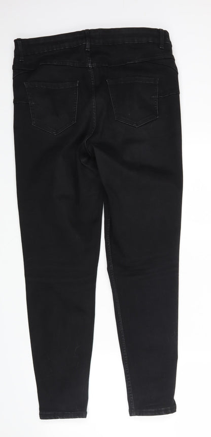 Topshop Womens Black   Skinny Jeans Size 26 L26 in