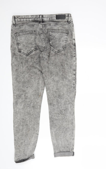 Womens UK Size 28 in NEXT Regular Fit Cropped Red Jeans