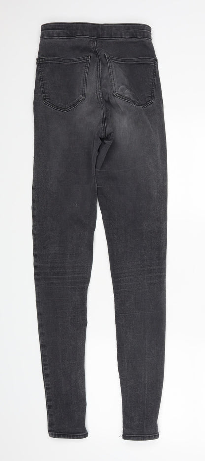 Topshop Womens Black  Denim Jegging Jeans Size 25 in L29 in