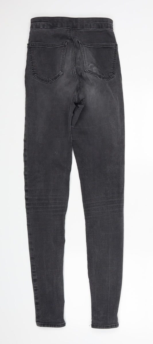 Topshop Womens Black  Denim Jegging Jeans Size 25 in L29 in