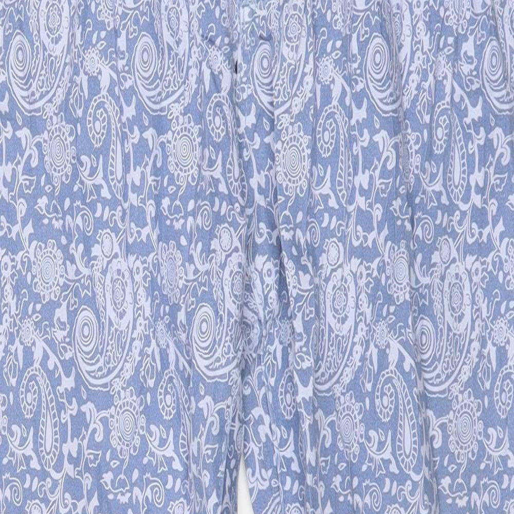 Lottie Womens Blue Floral Denim Skinny Jeans Size 12 L27 in