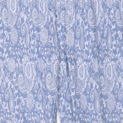 Lottie Womens Blue Floral Denim Skinny Jeans Size 12 L27 in