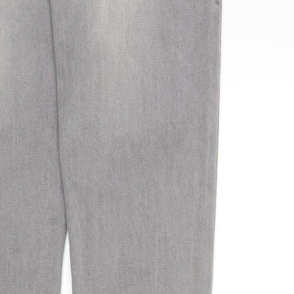 Primark Womens Grey  Denim Skinny Jeans Size 8 L27 in