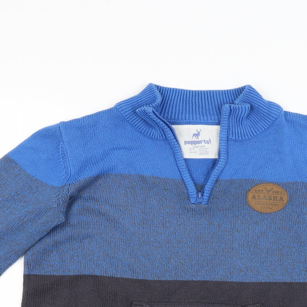 Pepperts Boys Blue   Pullover Jumper Size 12 Years