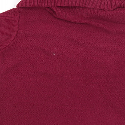 Isle Essentials Womens Purple   Pullover Jumper Size S