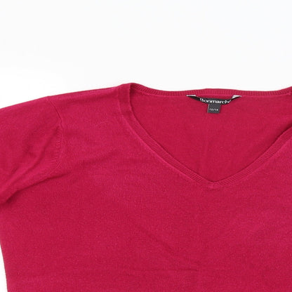 Bonmarché Womens Purple   Pullover Jumper Size 12