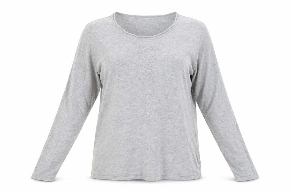 Front view of Canda women’s grey jumper, size L