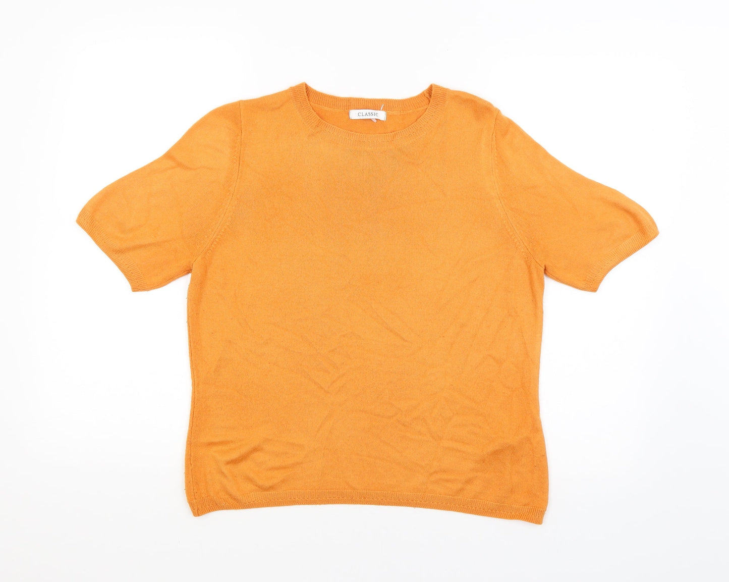 Classic Womens Orange   Pullover Jumper Size 14