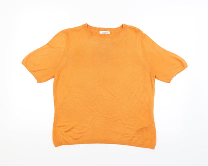 Classic Womens Orange   Pullover Jumper Size 14