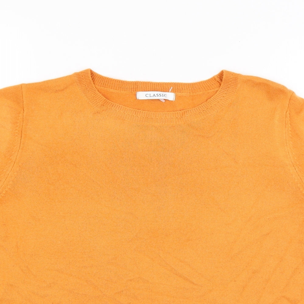 Classic Womens Orange   Pullover Jumper Size 14