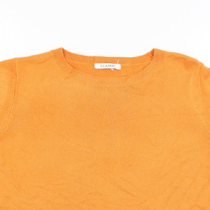 Classic Womens Orange   Pullover Jumper Size 14