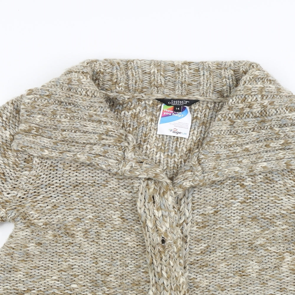 DEBINHAMS Womens Beige   Cardigan Jumper Size 14