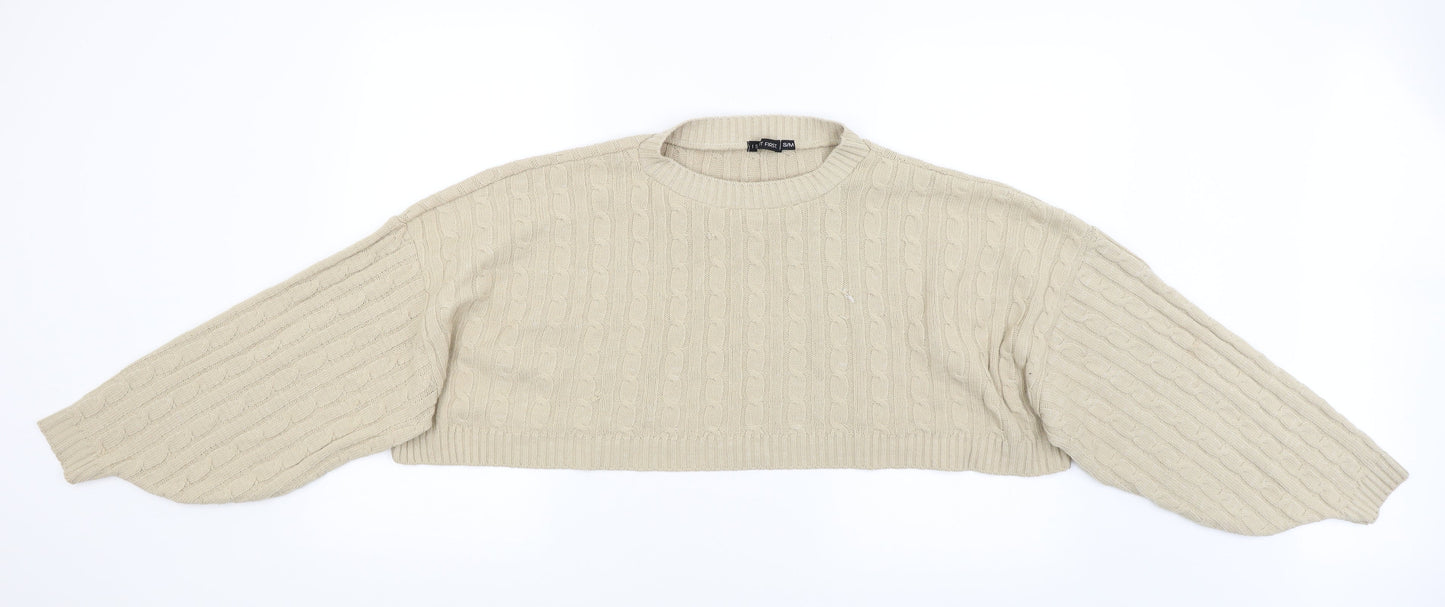 I SAW IT FIRST Womens Beige   Shrug Jumper Size S