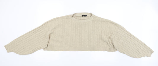 I SAW IT FIRST Womens Beige   Shrug Jumper Size S