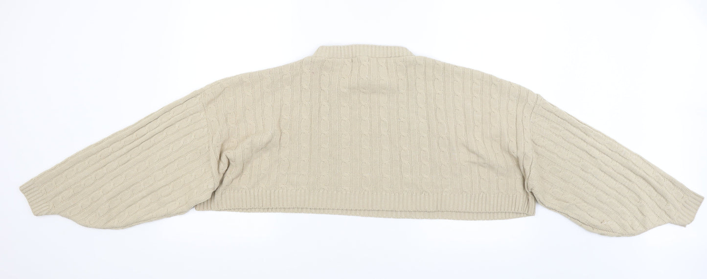 I SAW IT FIRST Womens Beige   Shrug Jumper Size S