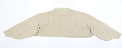 I SAW IT FIRST Womens Beige   Shrug Jumper Size S