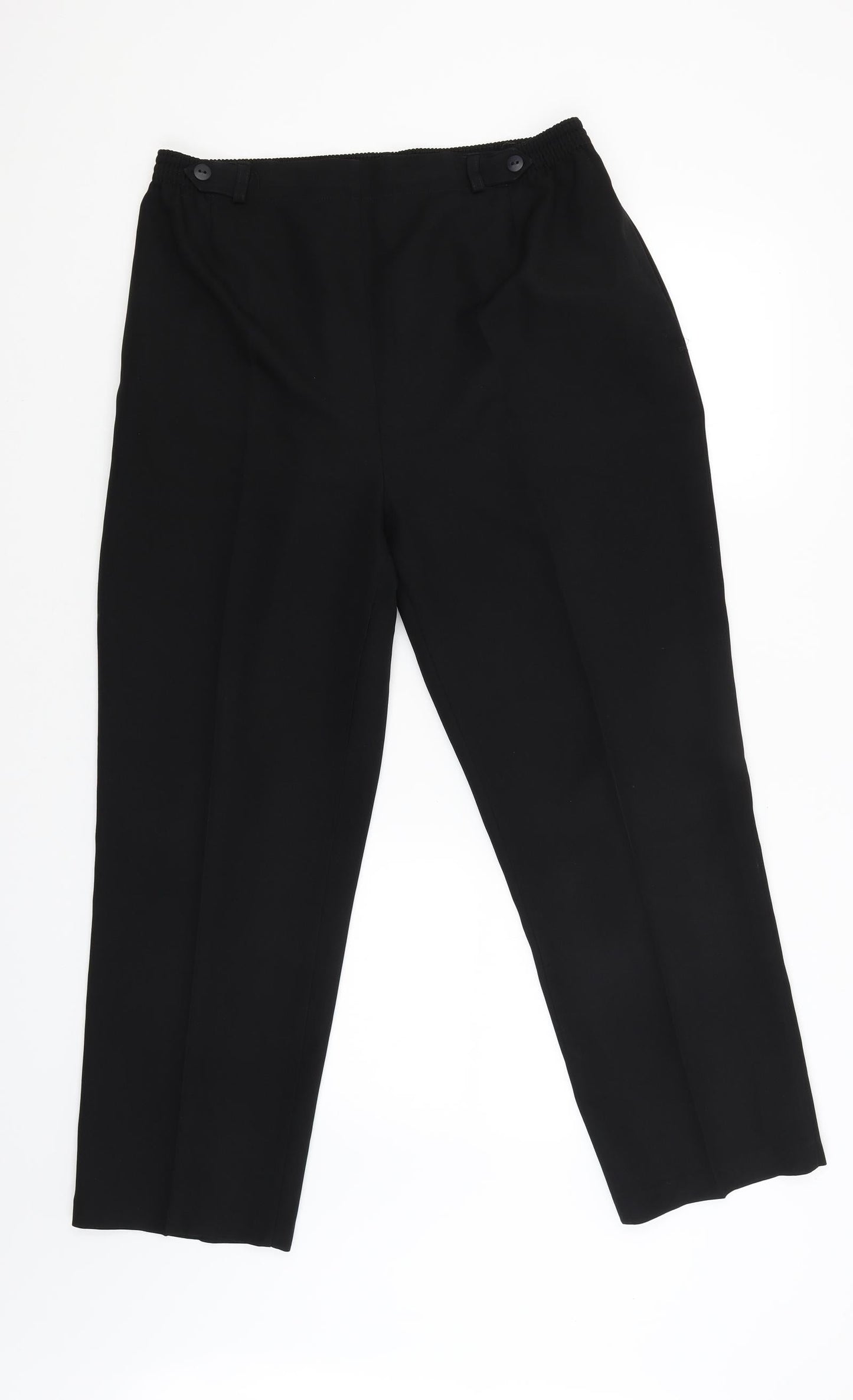 Womens UK Size 14 BHS Regular Fit  Black Trousers