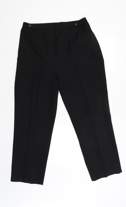 Womens UK Size 14 BHS Regular Fit  Black Trousers