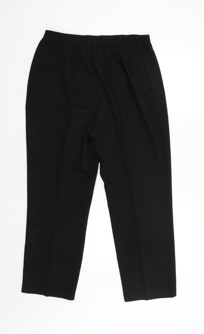 Womens UK Size 14 BHS Regular Fit  Black Trousers