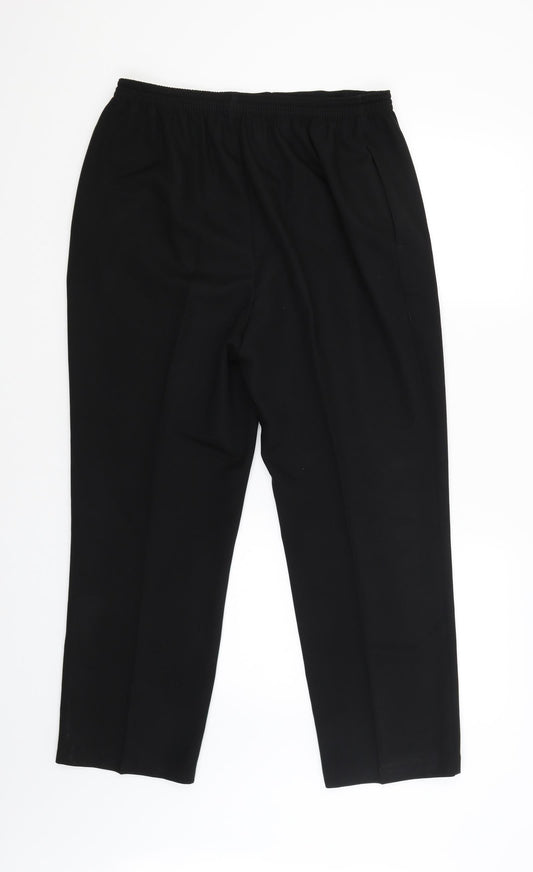 Womens UK Size 14 BHS Regular Fit  Black Trousers