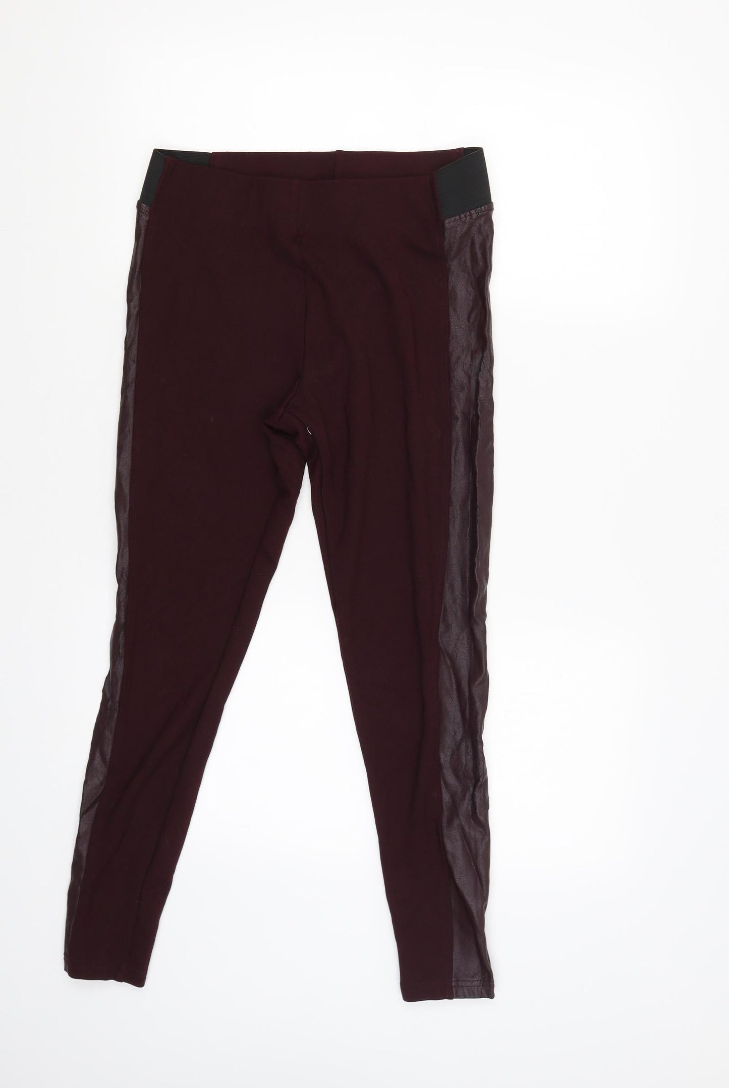 M&S Womens Red   Trousers  Size 10 L24.5 in