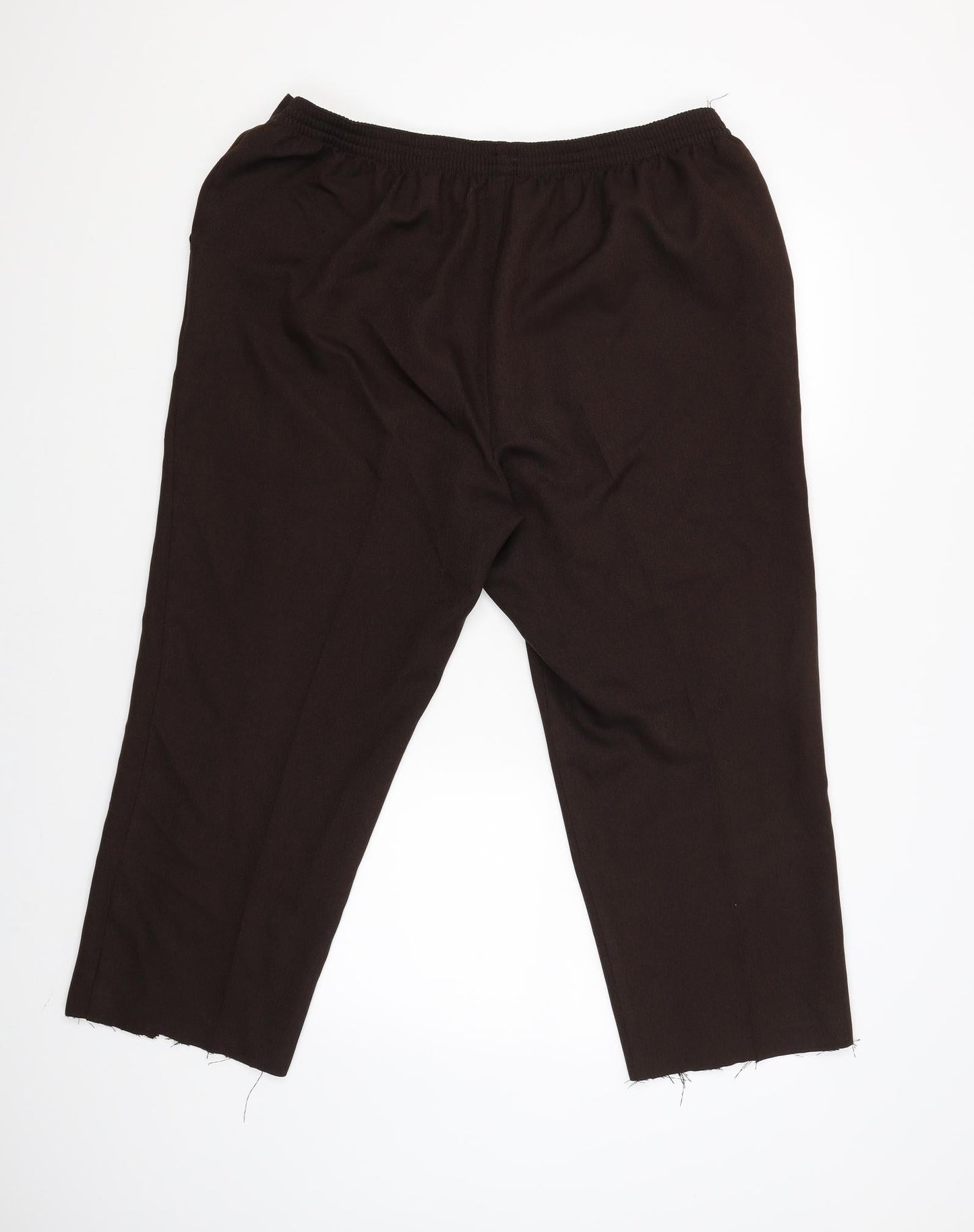 Womens UK Size 20 Marks and Spencer Regular Fit Cargo Brown Trousers