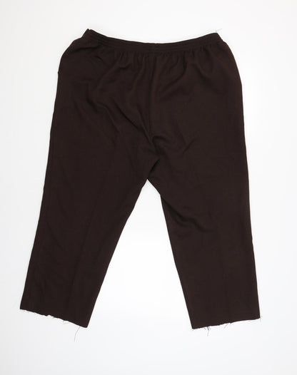 Womens UK Size 20 Marks and Spencer Regular Fit Cargo Brown Trousers