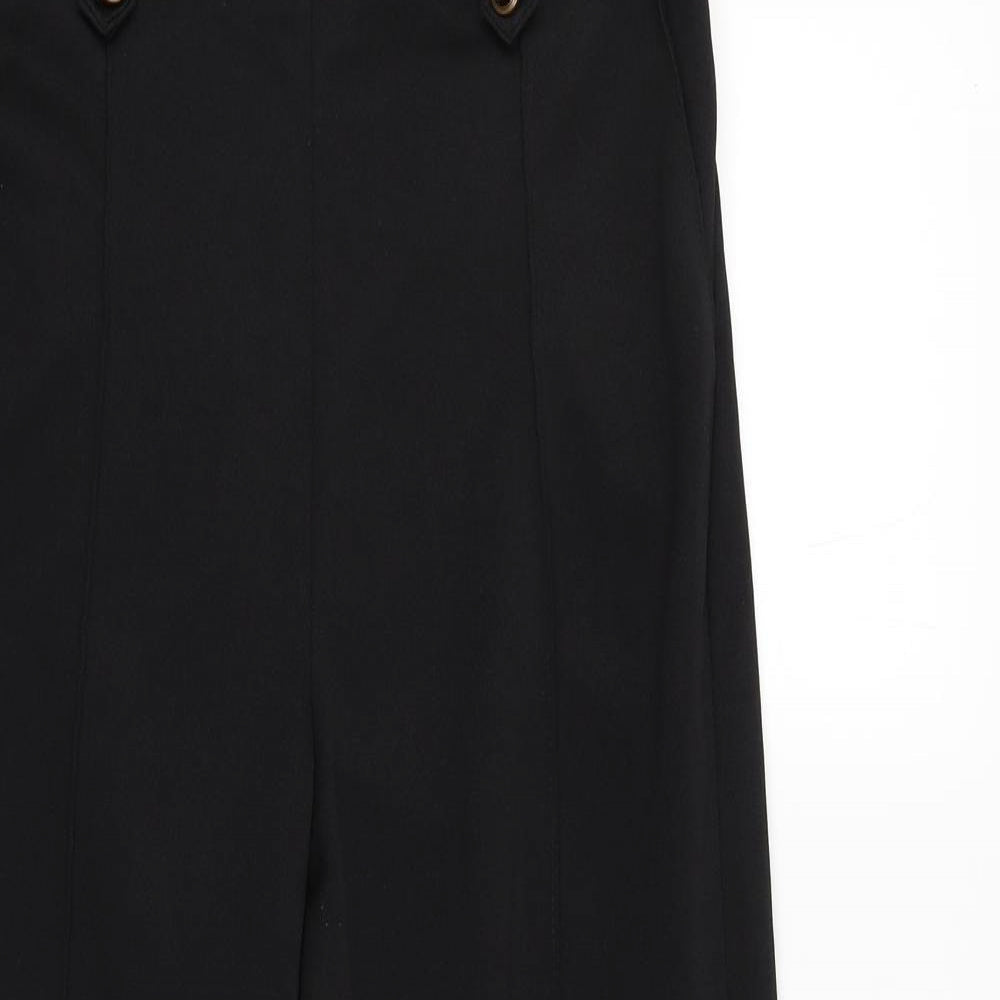 Womens UK Size 10 BM Regular Fit  Black Trousers
