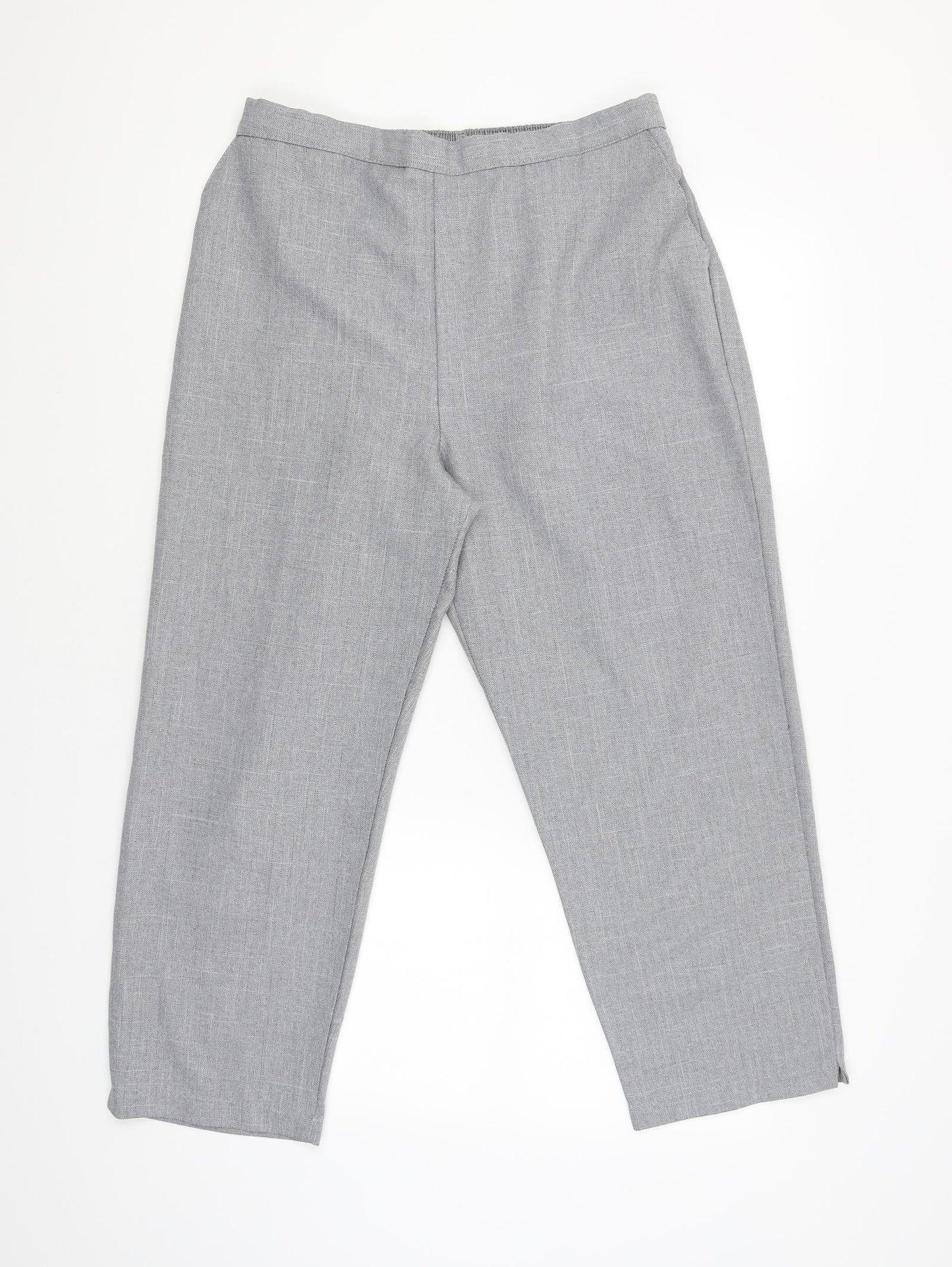 Womens UK Size 20 Preworn Regular Fit  Grey Trousers